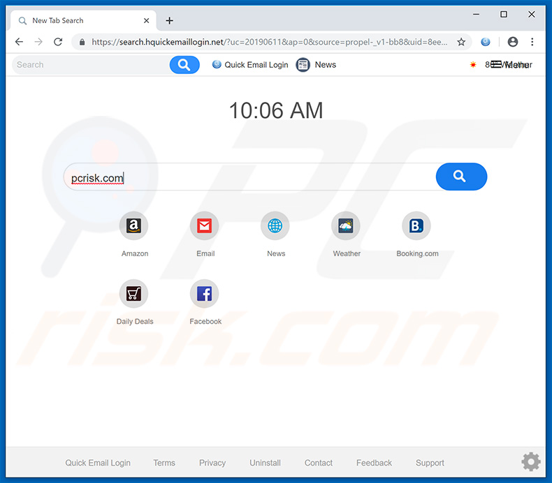 search.hquickemaillogin.net browser hijacker