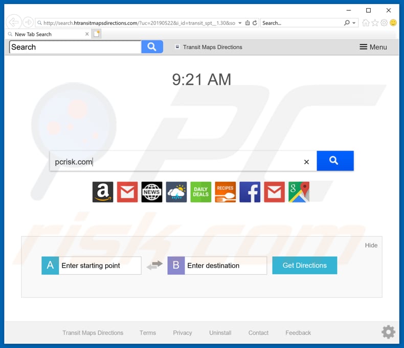 search.htransitmapsdirections.com browser hijacker