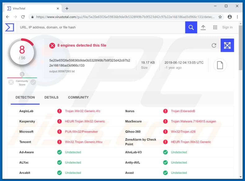 Trojan:Win32/FakeScanti Removal Report