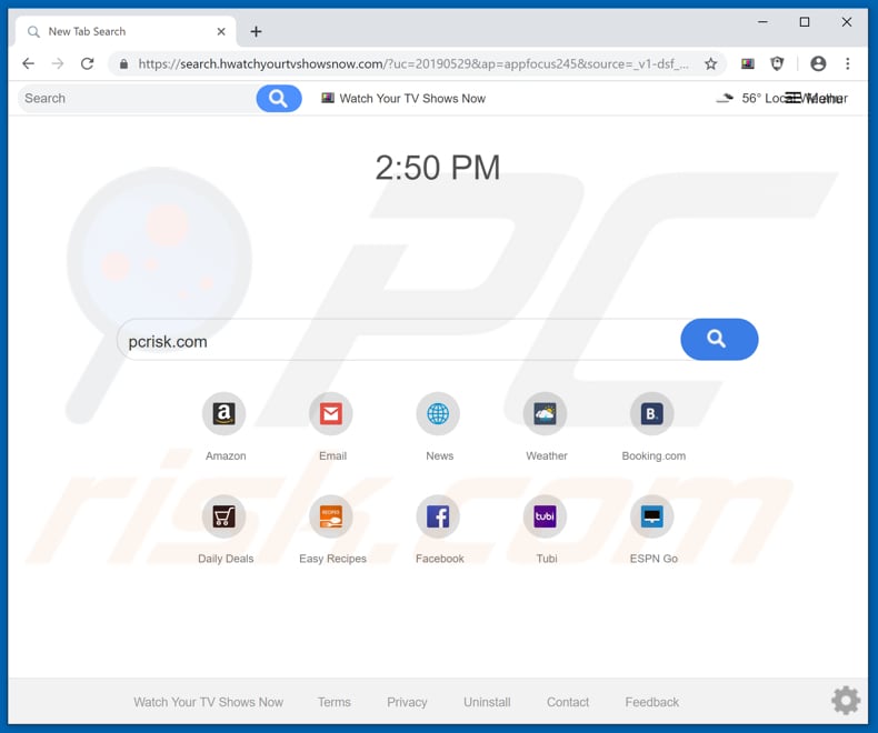 search.hwatchyourtvshowsnow.com browser hijacker
