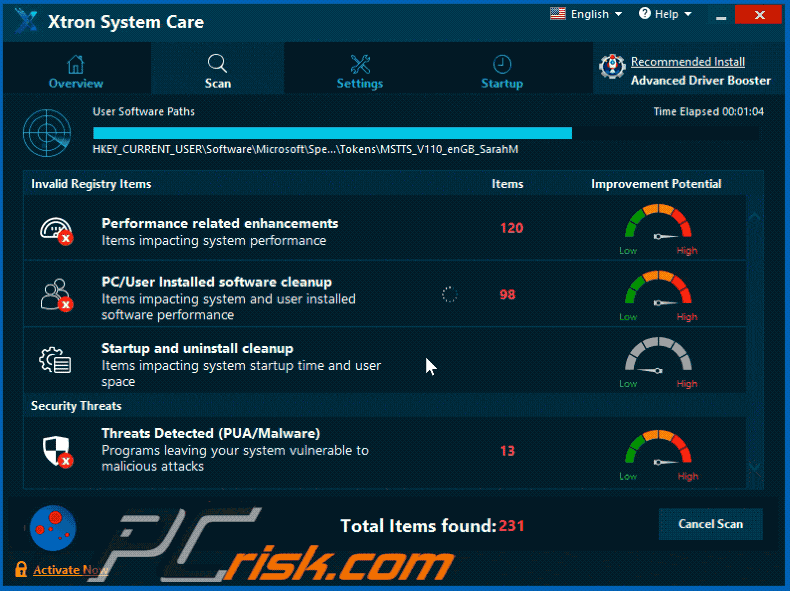 Xtron System Care appearance in gif