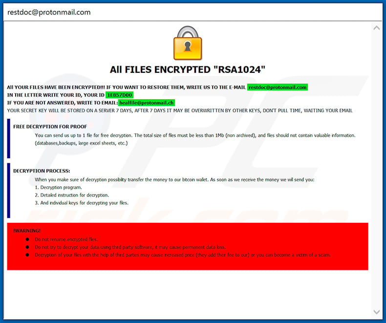 Zoh decrypt instructions