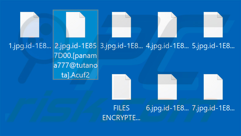 Files encrypted by Acuf2