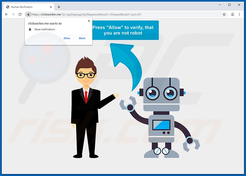 clickworker[.]me pop-up redirects