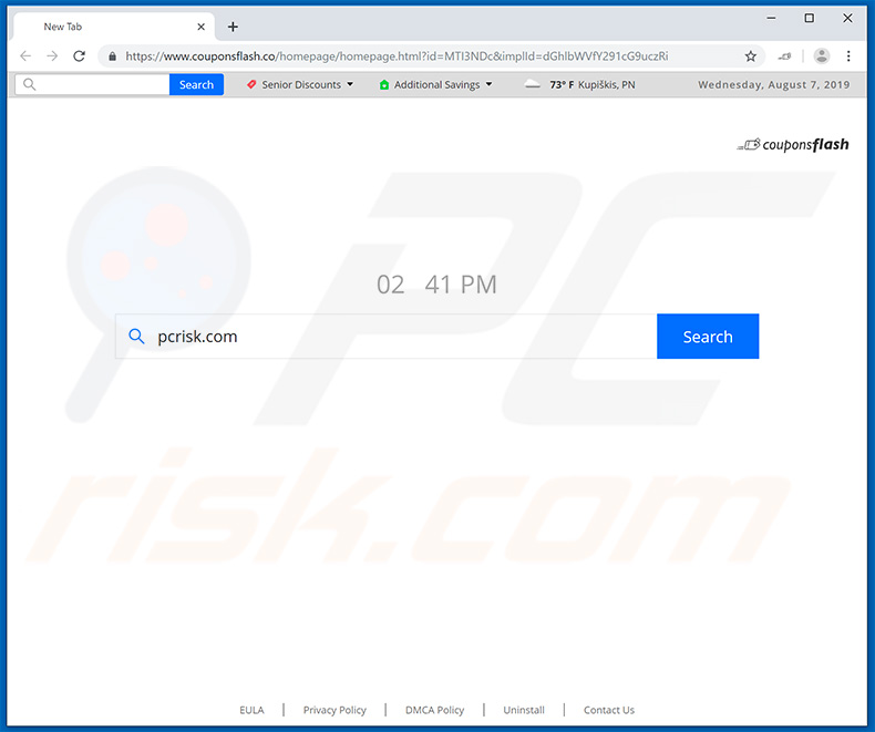 couponsflash.co browser hijacker