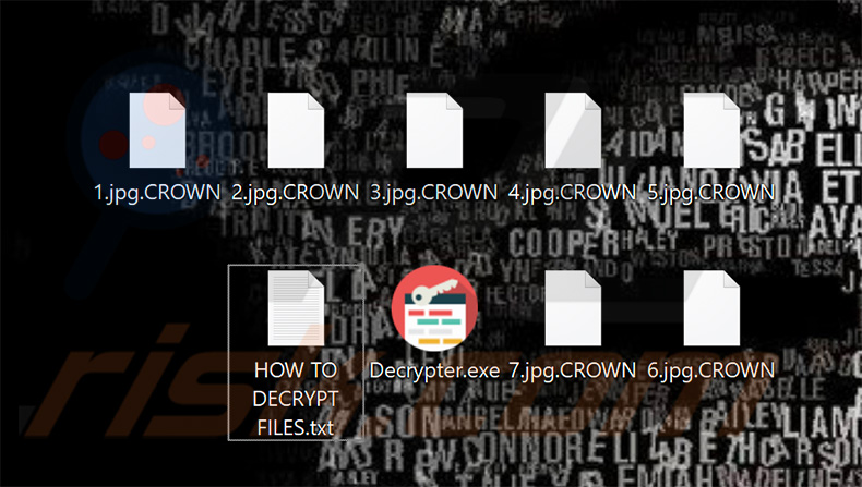 Files encrypted by CROWN