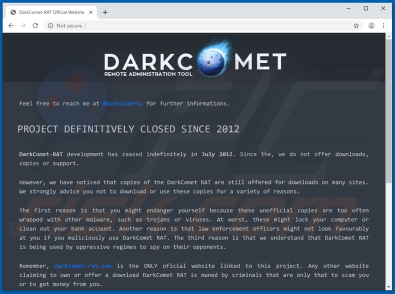 darkcomet official download website