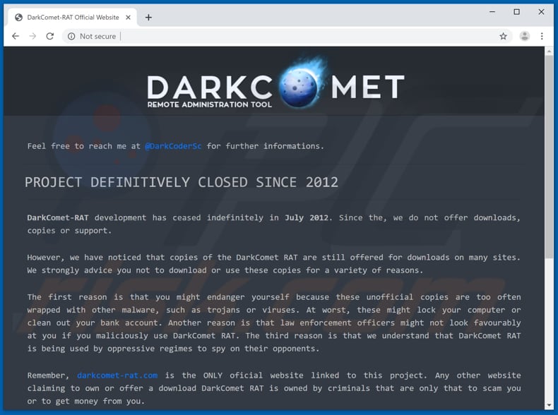 darkcomet official download website