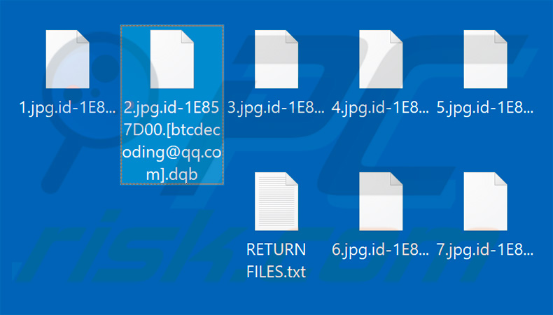 Files encrypted by Dqb