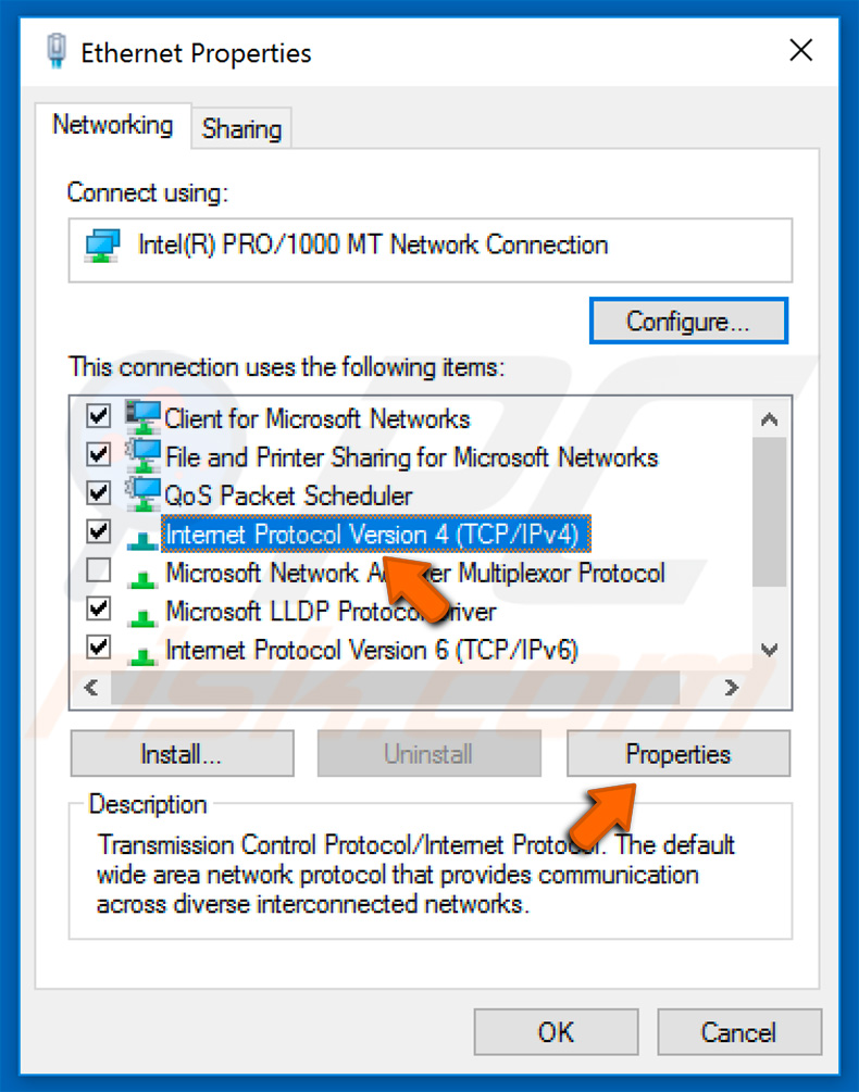 Extenbro changing DNS settings (step 3)