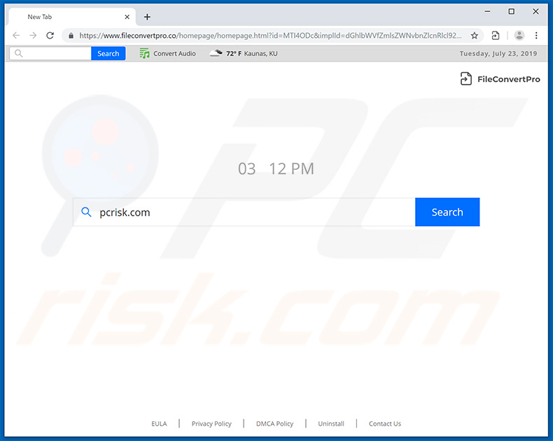 fileconverterpro.co browser hijacker