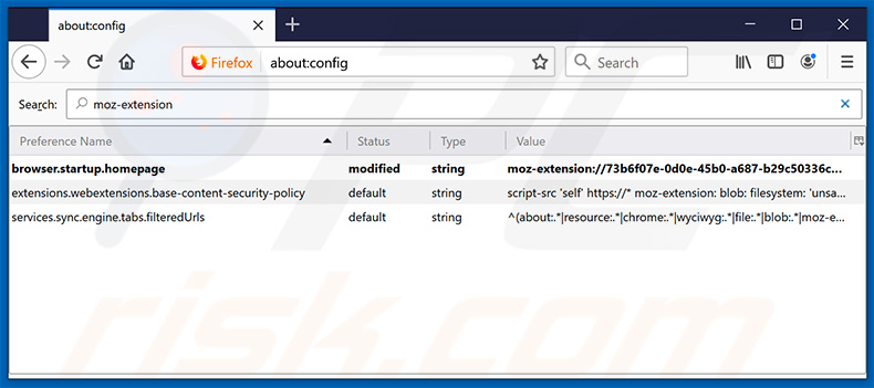Removing search.hfindformseasy.com from Mozilla Firefox default search engine