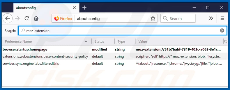 Removing search.hfindmyroute.co from Mozilla Firefox default search engine