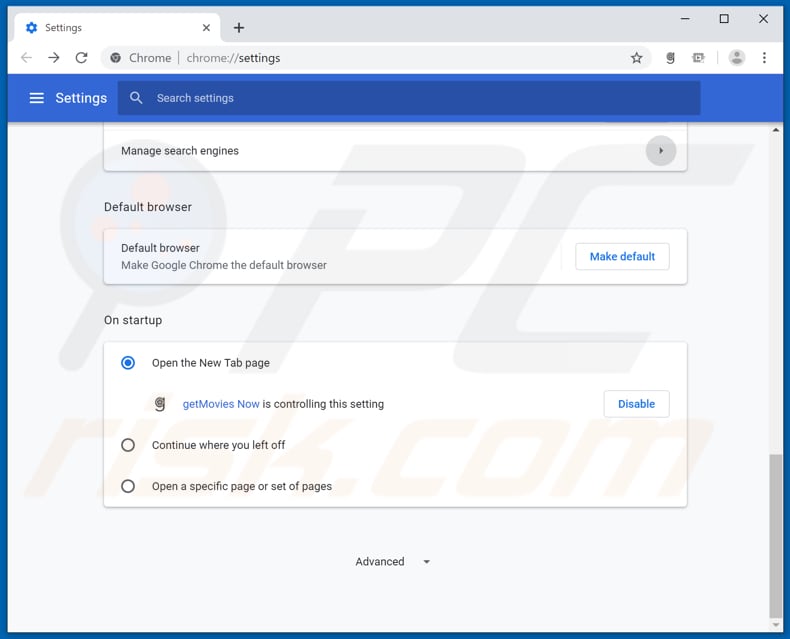Removing Getappsonline from Google Chrome homepage