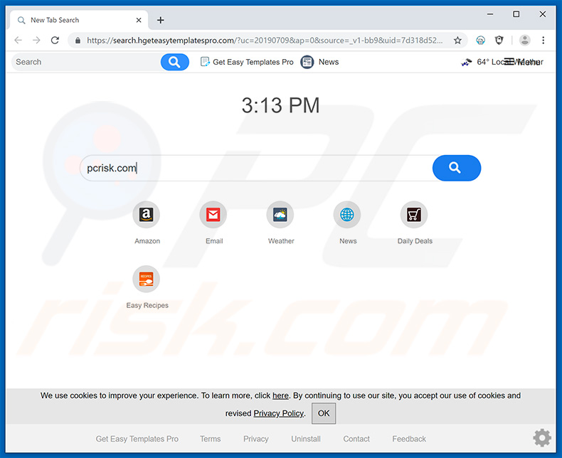 search.hgeteasytemplatespro.com browser hijacker