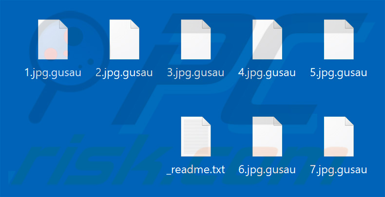 Files encrypted by Gusau