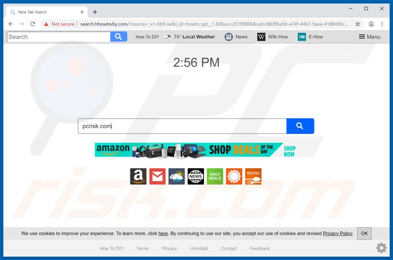 search.hhowtodiy.com browser hijacker