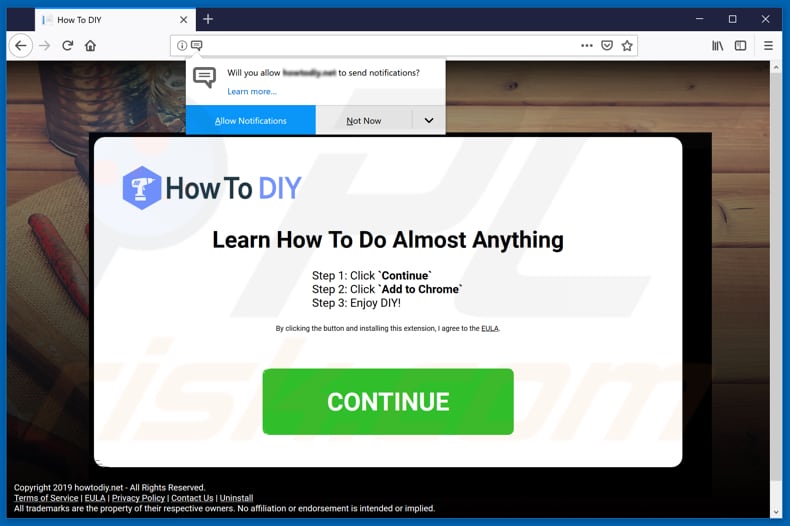 How To DIY download page asking for a permission to show notifications