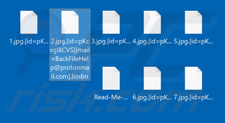 Files encrypted by Limbo