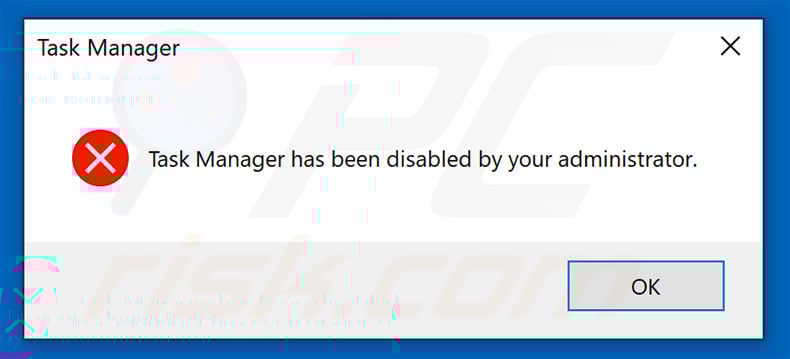 Londec ransomware disables Windows Task Manager