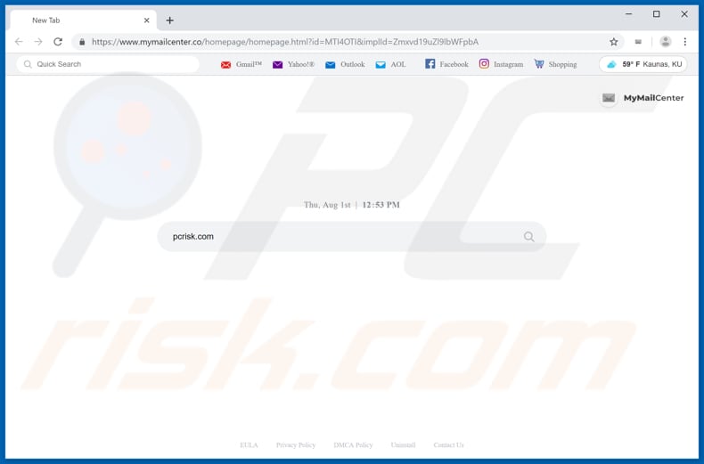 mymailcenter.co browser hijacker