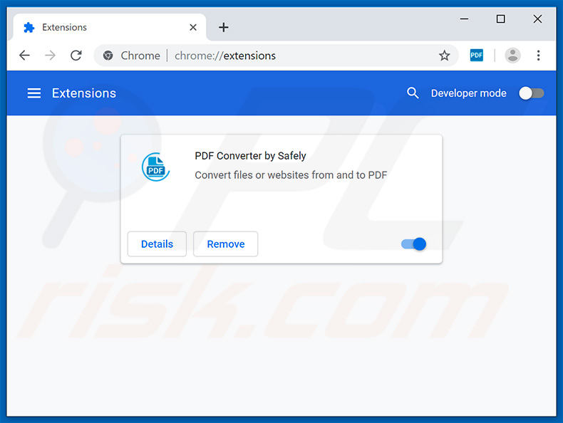 Removing mypdfconverter.net related Google Chrome extensions