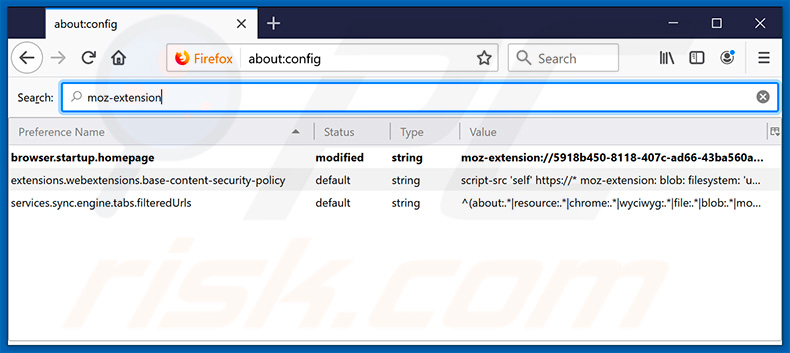 Removing search.hquickaudioconverterpro.com from Mozilla Firefox default search engine