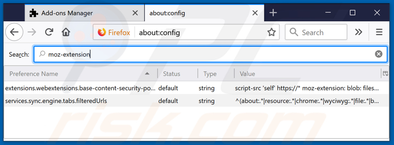 Removing srchbar.com from Mozilla Firefox default search engine