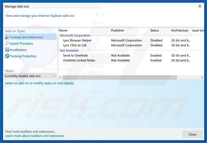 Removing trackpackagehome.com related Internet Explorer extensions