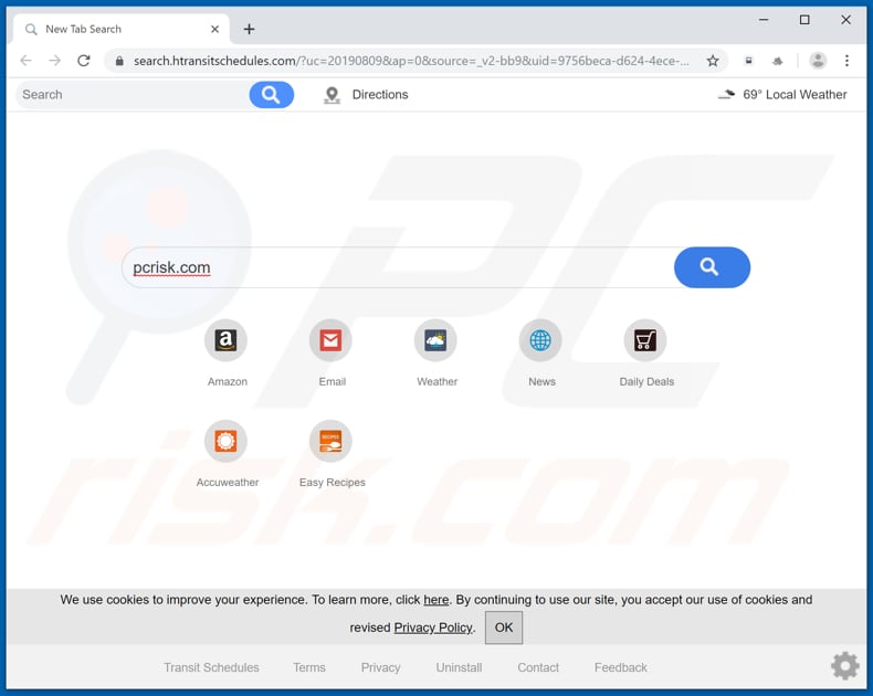 search.htransitschedules.com browser hijacker