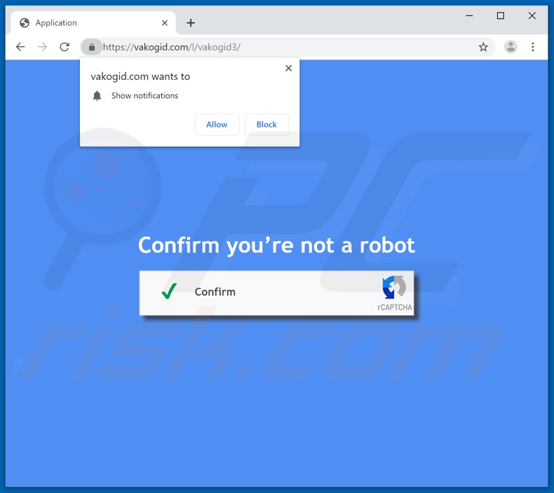 vakogid[.]com pop-up redirects