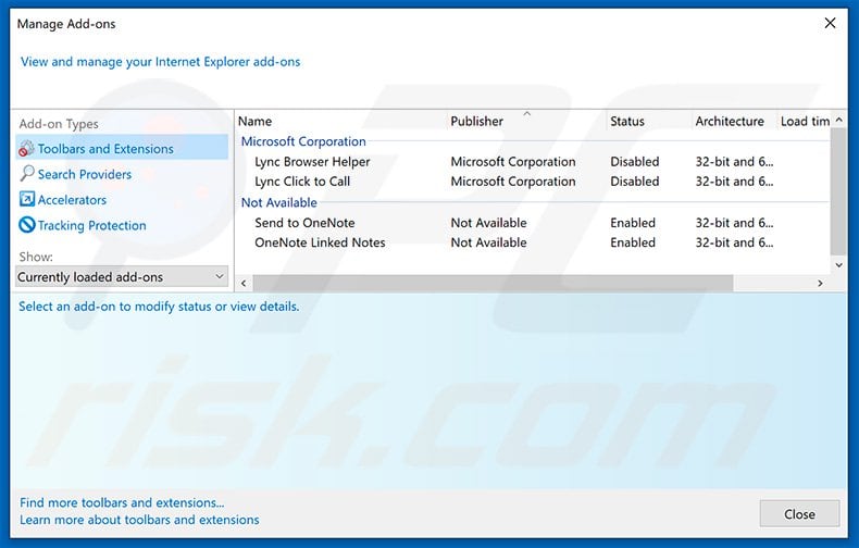 Removing weatherforecasttracker1.com related Internet Explorer extensions