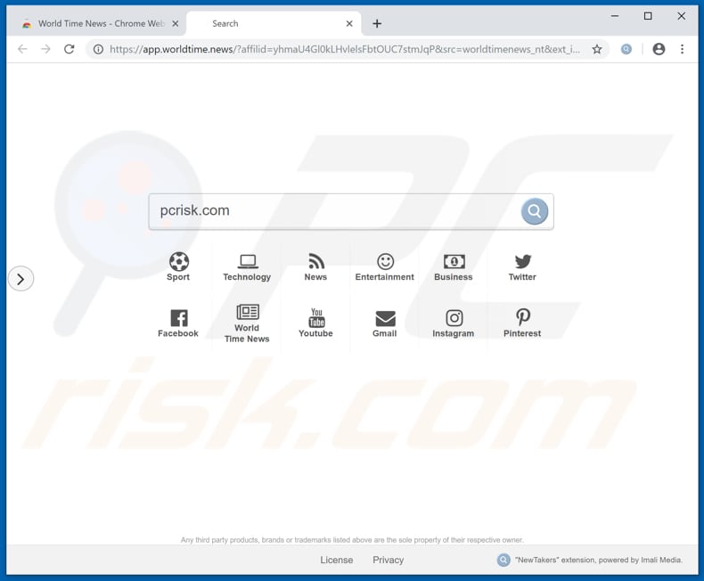 app.worldtime.news browser hijacker