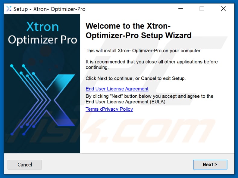 Xtron Optimizer Pro installation setup