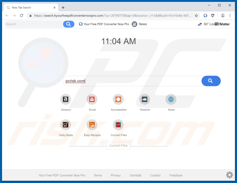 search.hyourfreepdfconverternowpro.com browser hijacker