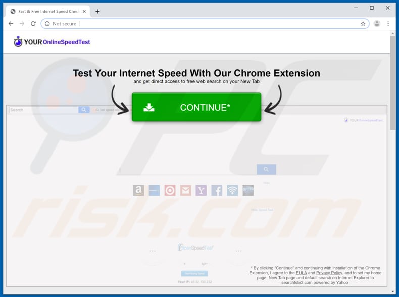 Speed test for Chrome - wifi speed test