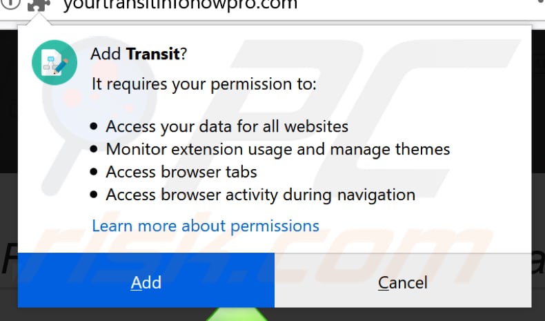 Your Transit Info Now Pro asking for permissions