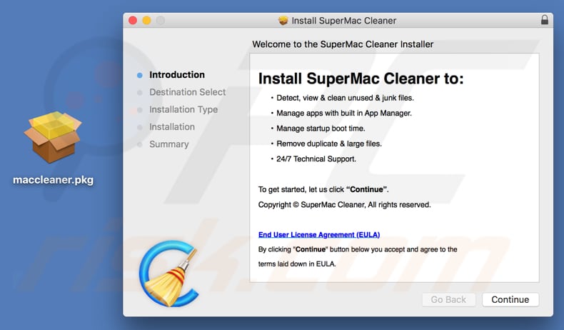 Super Mac Cleaner installer