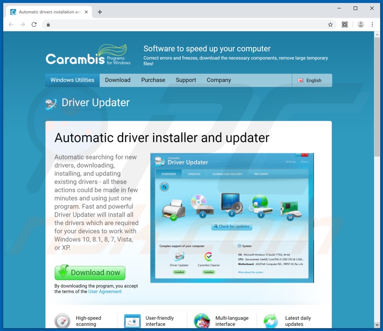 Carambis Driver Updater application
