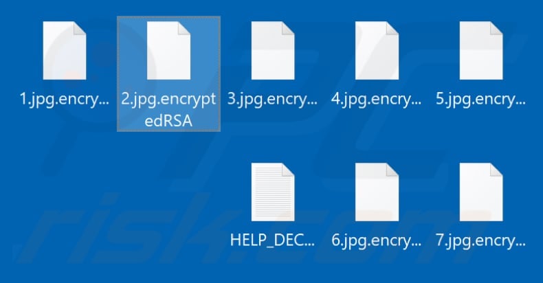 Files encrypted by encryptedRSA