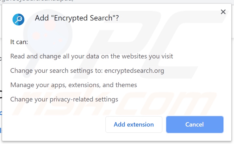 Encrypted Search setup