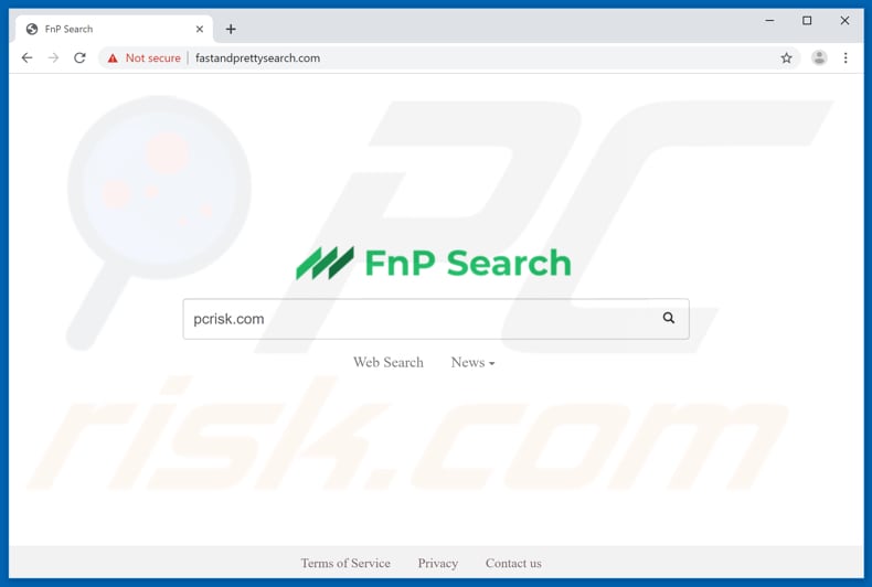 fastandprettysearch.com browser hijacker