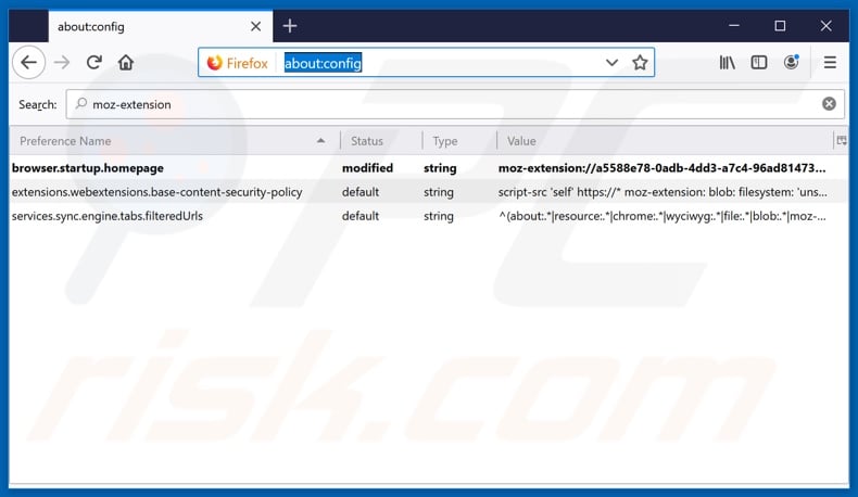 Removing search.formshubtab.com from Mozilla Firefox default search engine