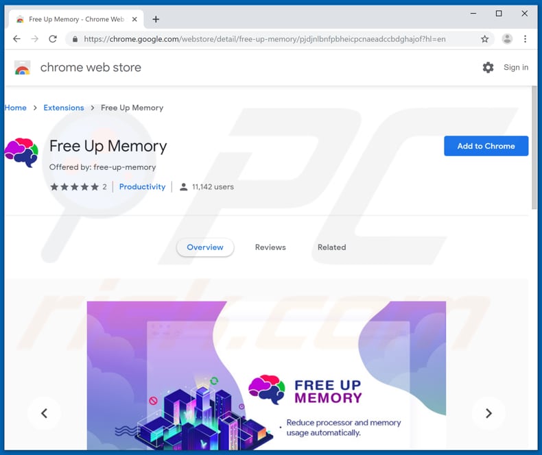 free up memory tool on chrome web store