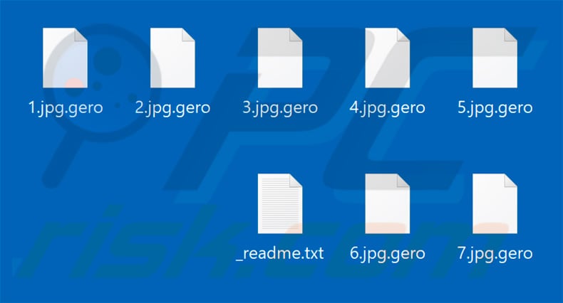 Files encrypted by Gero