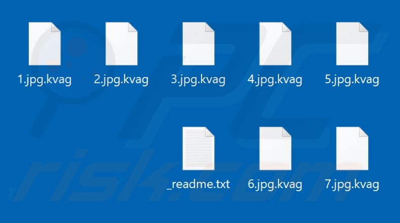 Files encrypted by Kvag