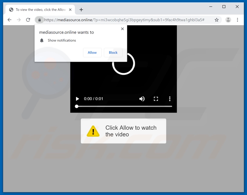 mediasource[.]online pop-up redirects
