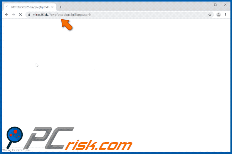mirox25[.]biz website appearance (GIF)