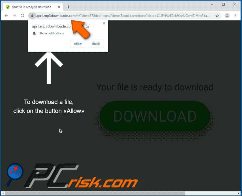 mp3downloade[.]com website appearance (GIF)