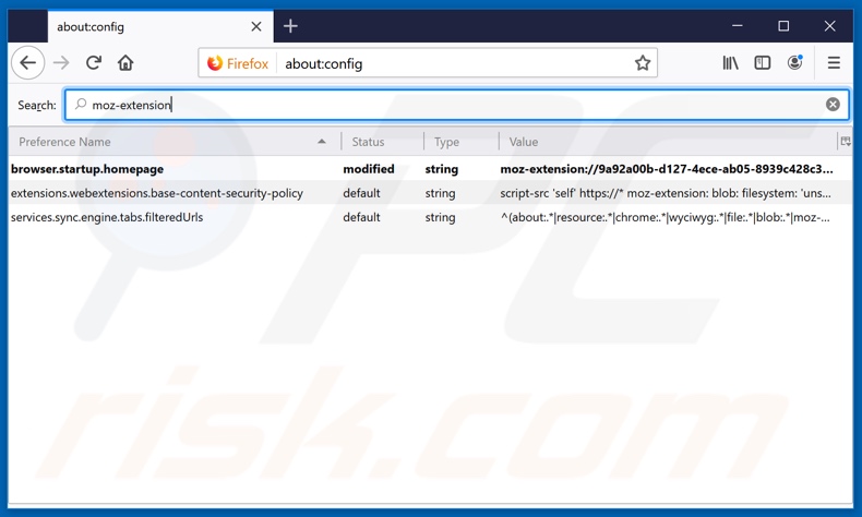 Removing search.myinboxapptab.com from Mozilla Firefox default search engine